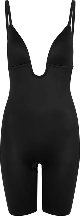 Spanx Suit Your Fancy Open-Bust Mid-Thigh Bodysuit