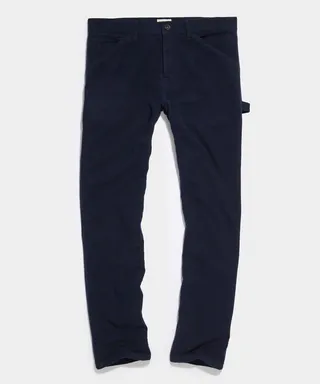 Italian Moleskin Carpenter Pant in Original Navy