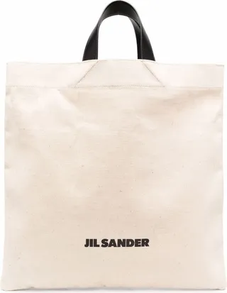 Logo Print Tote Bag