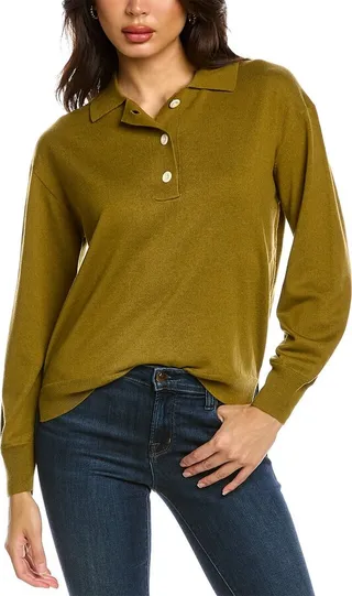 Alex Mill Hester Wool-Blend Polo Shirt