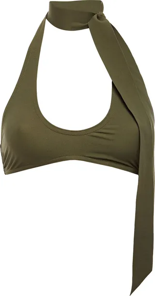 Separates Sculpt tie-neck bikini top