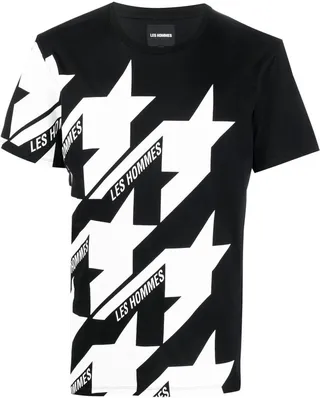 star-print logo-print T-shirt