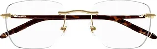 Montblanc Rimless Rectangle-Lens Glasses