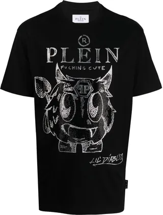 Monsters rhinestone-embellished T-shirt