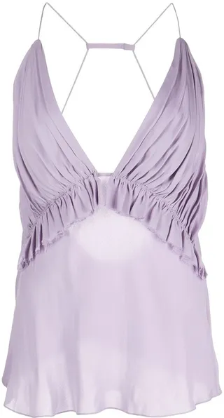 Halterneck Silk Tank Top