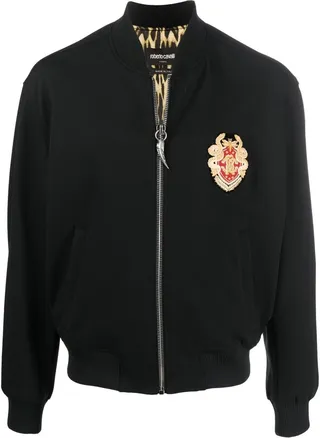 Logo-Patch Bomber Jacket