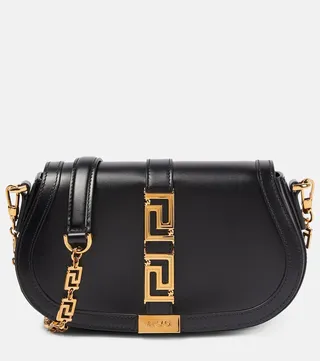 Greca Goddess leather shoulder bag