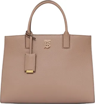 Burberry Small Leather Frances Tote Bag