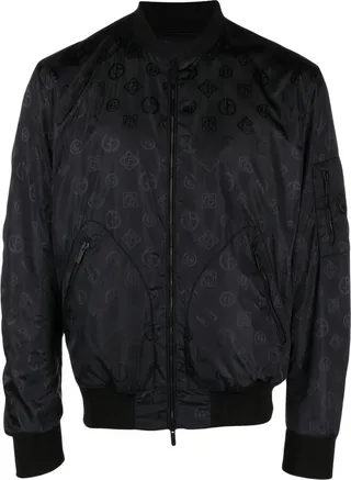 Logo-Print Bomber Jacket