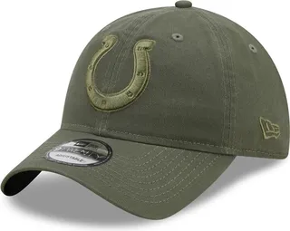 Men's New Era Olive Indianapolis Colts Core Classic 2.0 Tonal 9TWENTY Adjustable Hat