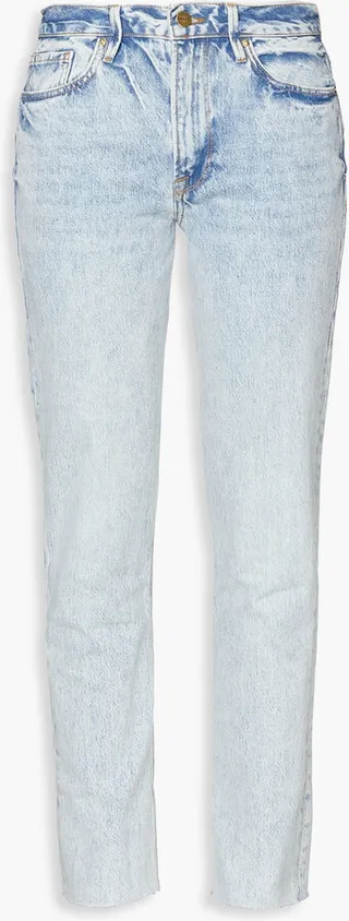 Le Piper faded low-rise skinny jeans