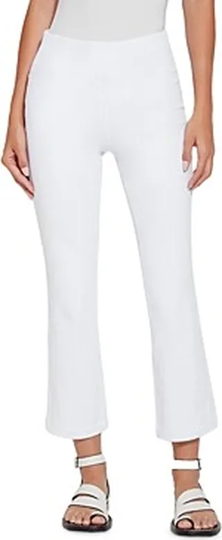 Lysse High Rise Ankle Baby Bootcut Jeans in White