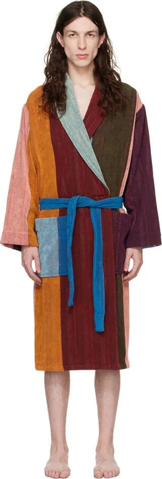 Paul Smith Multicolor Artist Stripe Robe