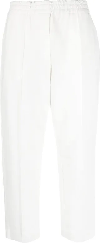 High-Waisted Cropped Trousers