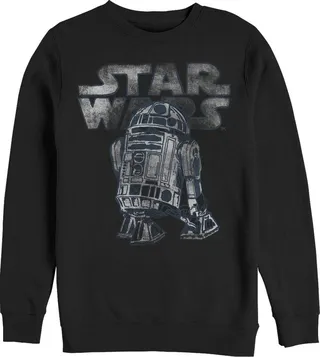 Men's Star Wars Faded R2-D2 Droid Sweatshirt - Athletic Heather - 2X Large