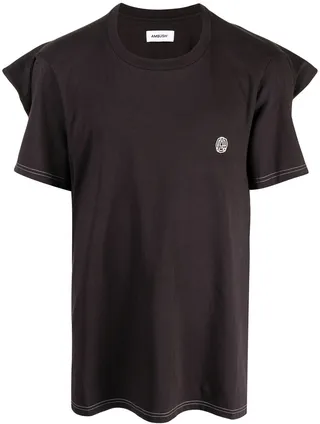 panel-detail T-shirt