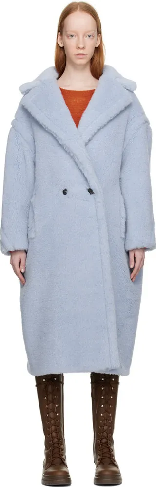 Max Mara Blue Tedgirl Coat