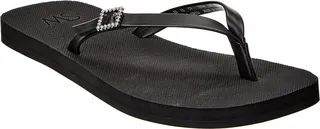 Stuart Weitzman Crystal Thong Flip Flop