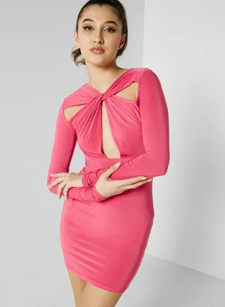 Knot Detail Mini Dresses