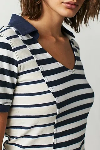 Stripe Up Your Life Tee by Free People