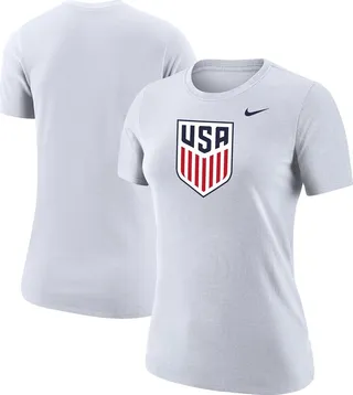 Women's Nike White Usmnt Club Crest T-shirt