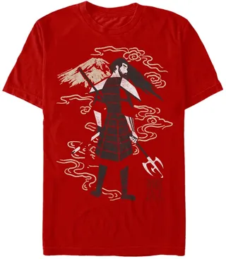Fifth Sun Men's Samurai Jack Old Jack Back Short Sleeve T- shirt