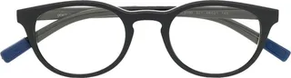 Two-Tone Round-Frame Glasses