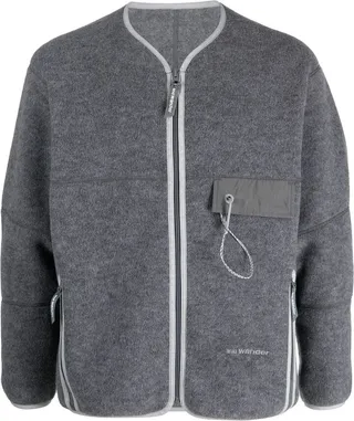 Embroidered-Logo Bomber Jacket
