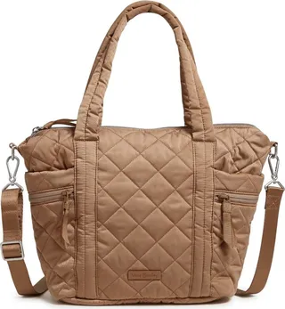 Vera Bradley Women's Performance Twill Small Multi-Strap Tote Bag Meadowlark Tan