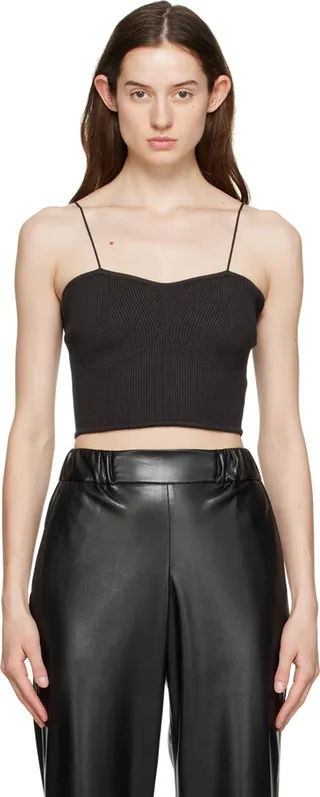 AURALEE Black Super High Gauge Camisole