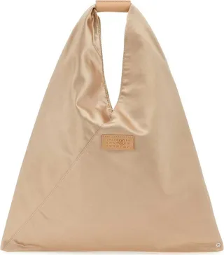 MM6 Maison Margiela Logo Patch Satin Tote Bag