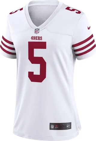 Nike Women's NFL San Francisco 49ers (Trey Lance) Game Football Jersey in White