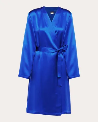 Short Silk Robe