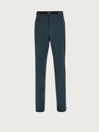 Ferragamo Men Drawstring trouser Blue