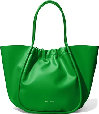 XL ruched tote bag