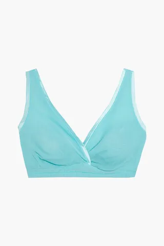 Stretch-mesh bralette