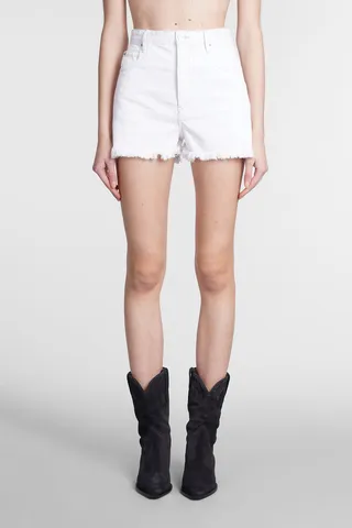Lesia Shorts In White Denim
