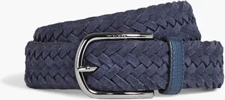 Braided suede belt