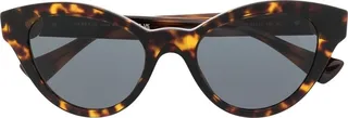 Medusa-plaque cat-eye sunglasses