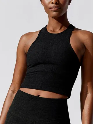 Spacedye Studio Cropped Tank - Darkest Night