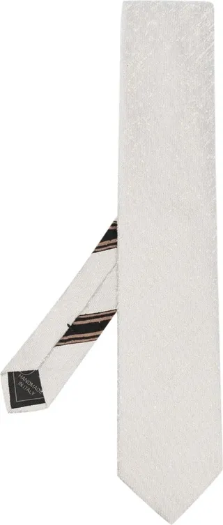 Textured-Finish Silk Tie