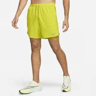 Nike Men's Stride Dri-FIT 7" 2-in-1 Running Shorts in Green