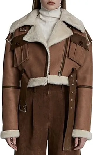 Lvir Faux Shearling Bomber Jacket