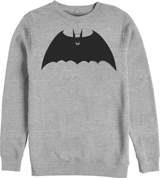Men's Batman Winged Caped Crusader Symbol Sweatshirt - Athletic Heather - 2X Large