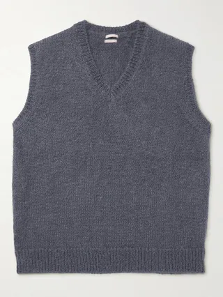 Mohair and Silk-Blend Sweater Vest