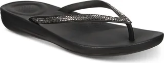 FitFlop Women's Iqushion Sparkle Flip-Flop Sandal Women's Shoes