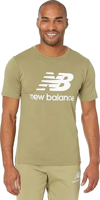 New Balance Essentials Stacked Logo Tee (True Camo) Men's T Shirt