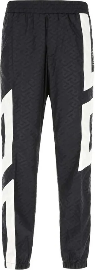 Versace Logo Printed High Waist Track Pants