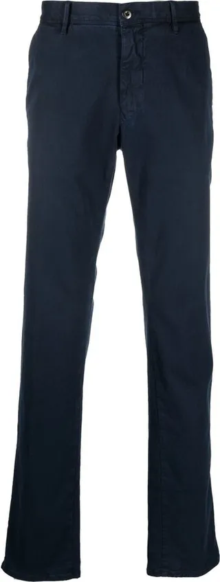 Straight-Leg Cotton Trousers