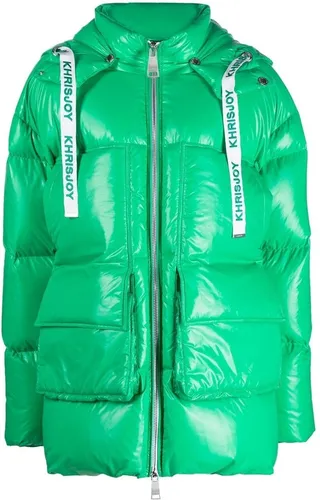Iconic logo-print puffer coat